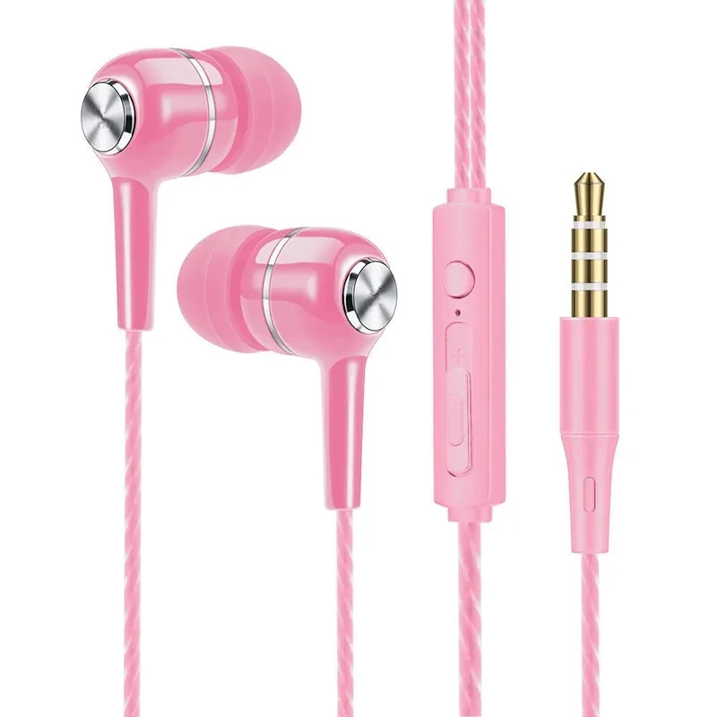 Wired Earphone Mic - Wired Headphones 3.5mm In-Ear Sport Earbuds