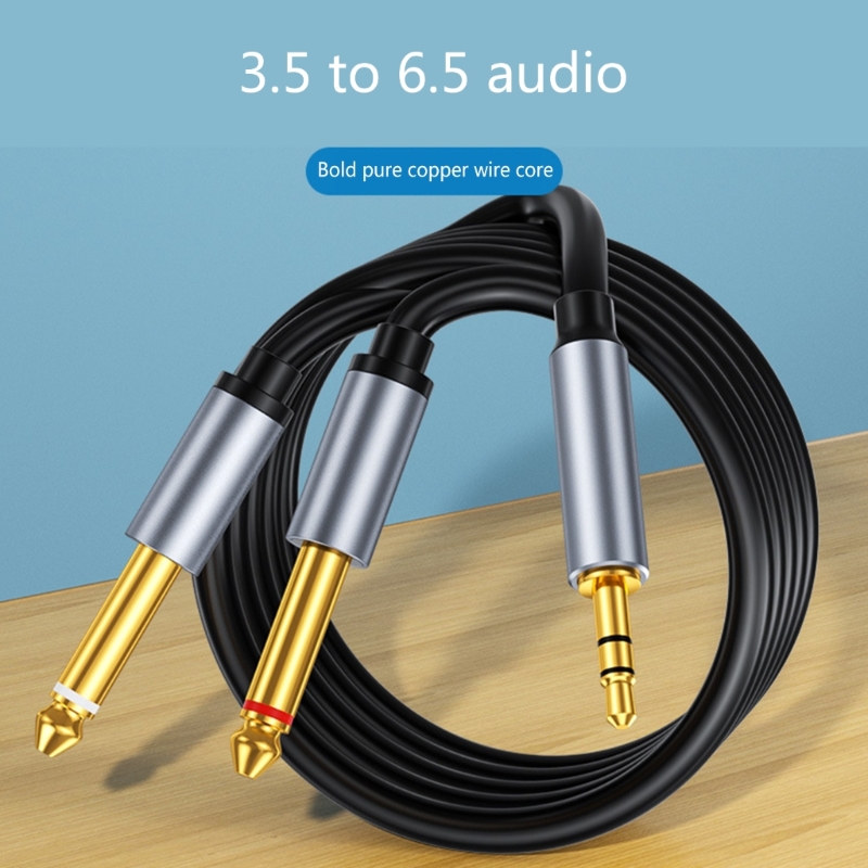 Cable Extension 3.5 - 3.5mm to Double 6.5mm Aux TRS