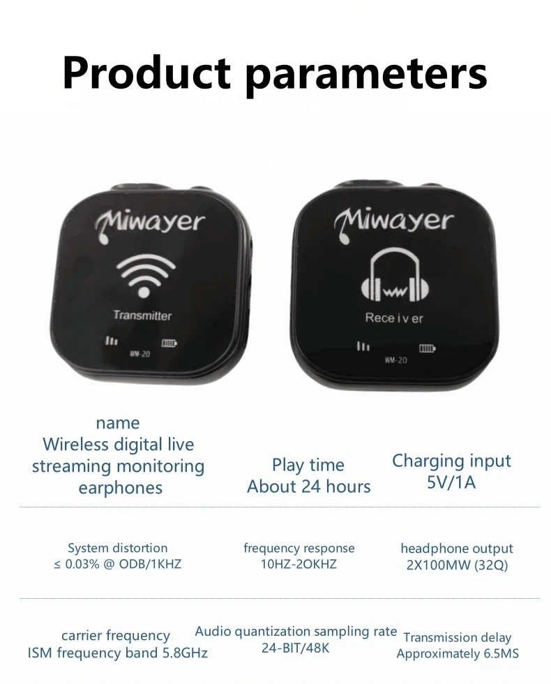 Miwayer WM-20 5.8G Wireless In - In Ear Monitor Iem review and price