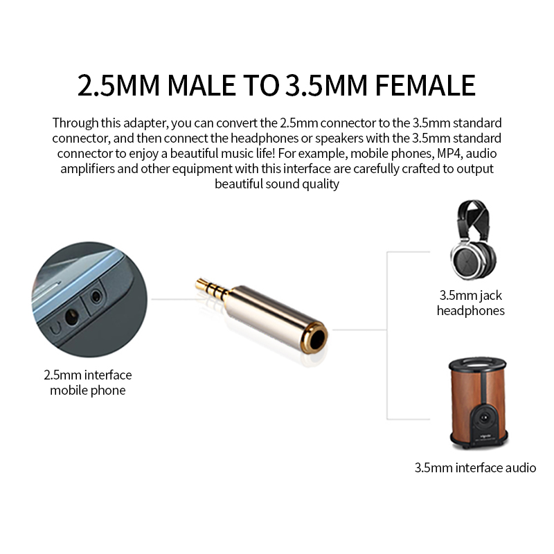 Jack 3.5 mm To 2.5 mm Audio Ad - Cable Extension 3.5 review and price