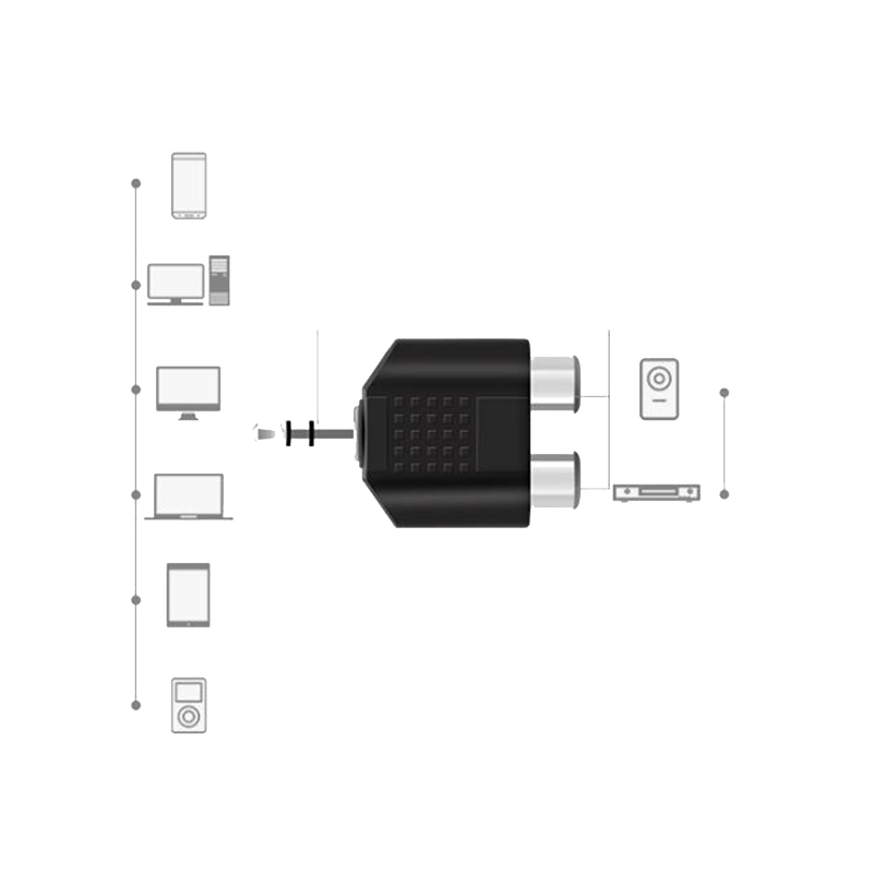 1/2/4pcs 3.5 mm Jack Stereo AU - Earphone Splitter Jack review and price