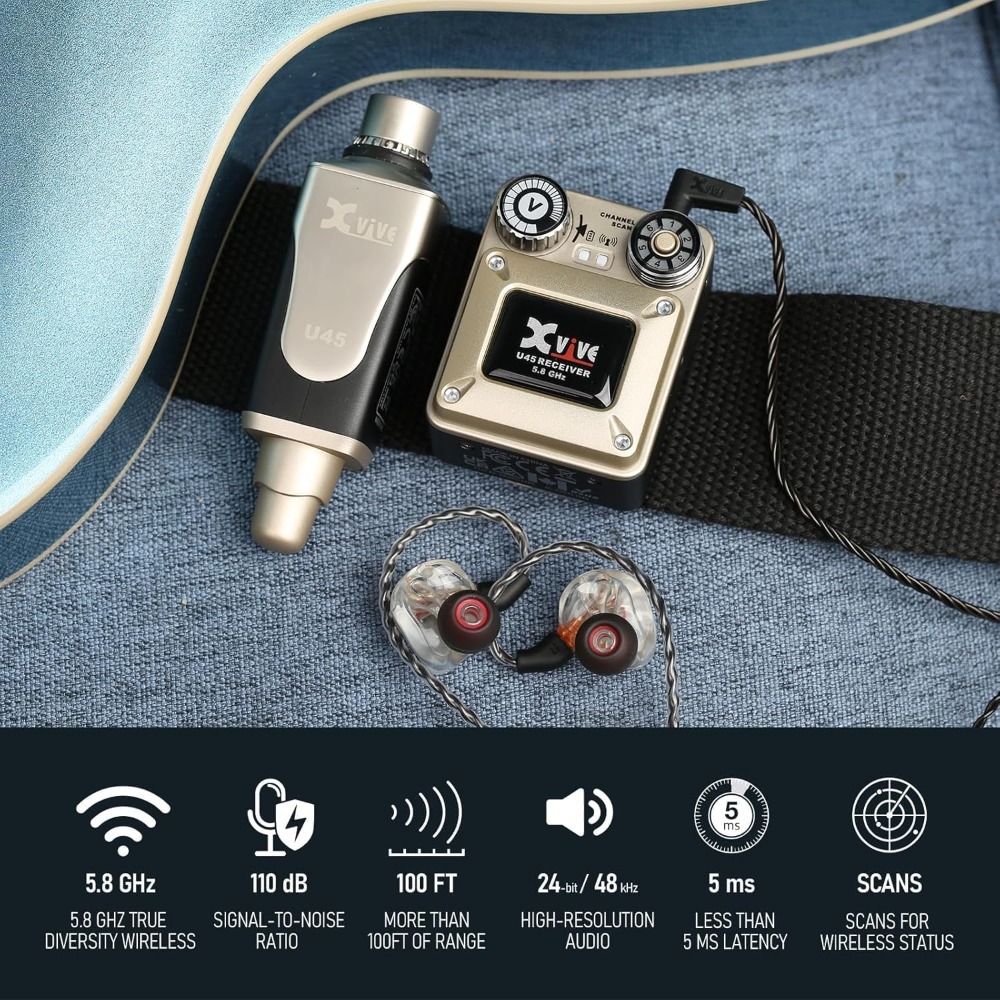Xvive U45 Wireless in Ear Moni - In Ear Monitor Iem review and price