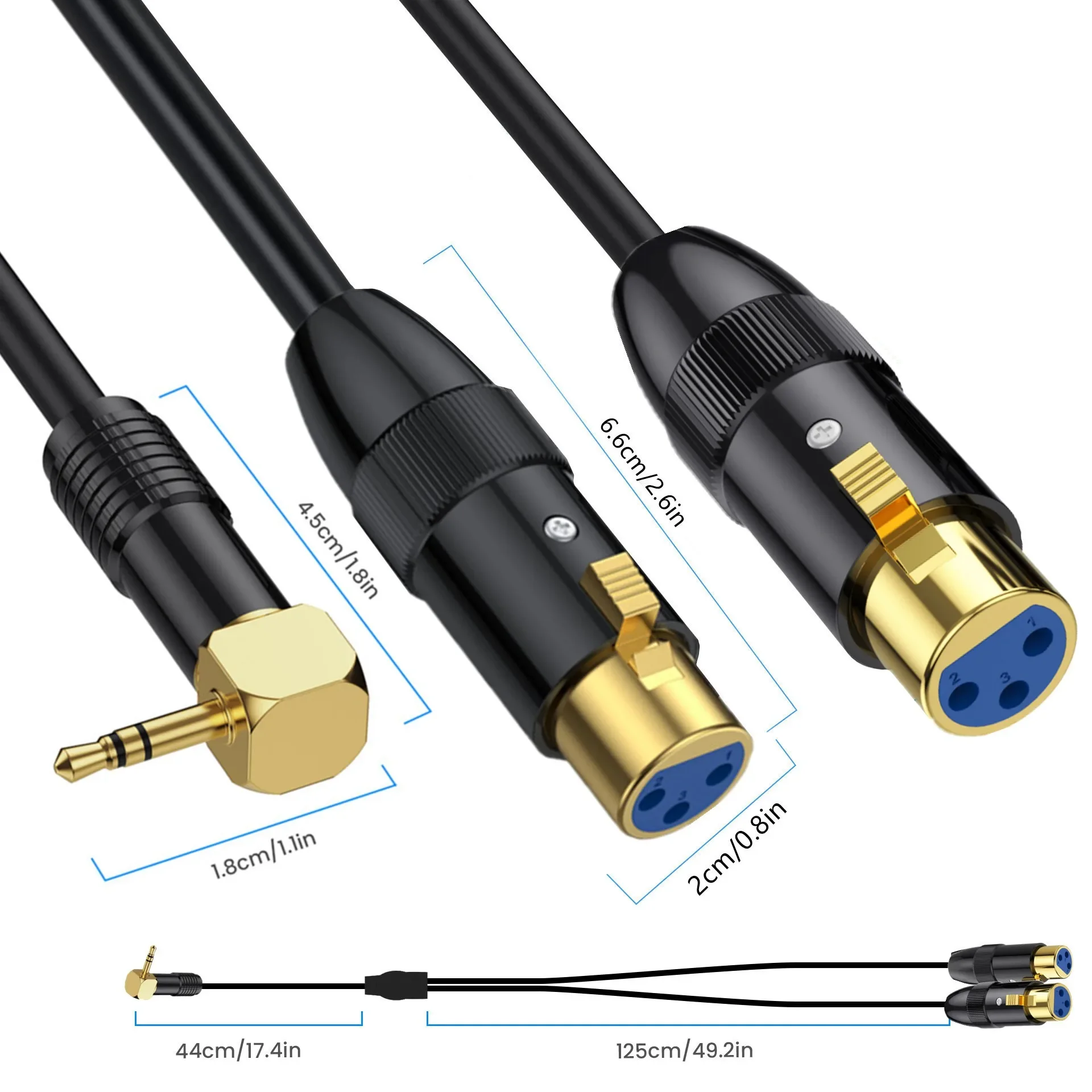 Jack 3.5mm TRS Stereo to Doubl - Audio Splitter Y review and price