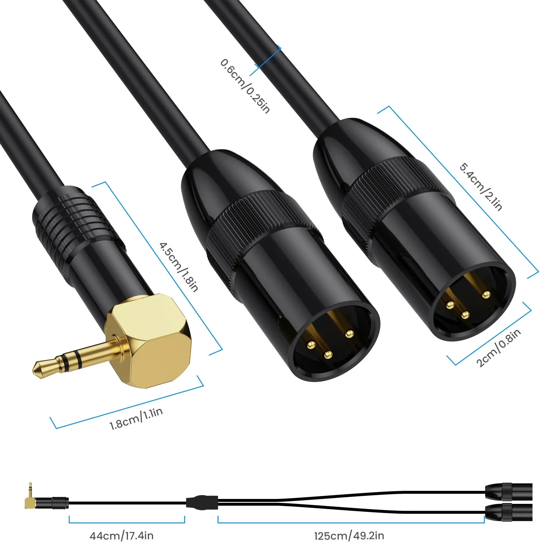 Jack 3.5mm TRS Stereo to Doubl - Audio Splitter Y review and price