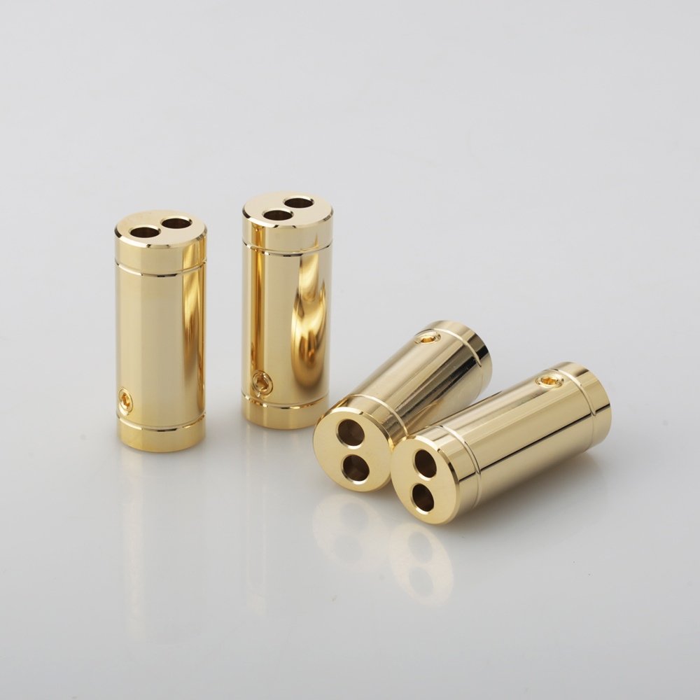 4 pcs Chrome/Gold Plated Speak - Audio Splitter Y review and price