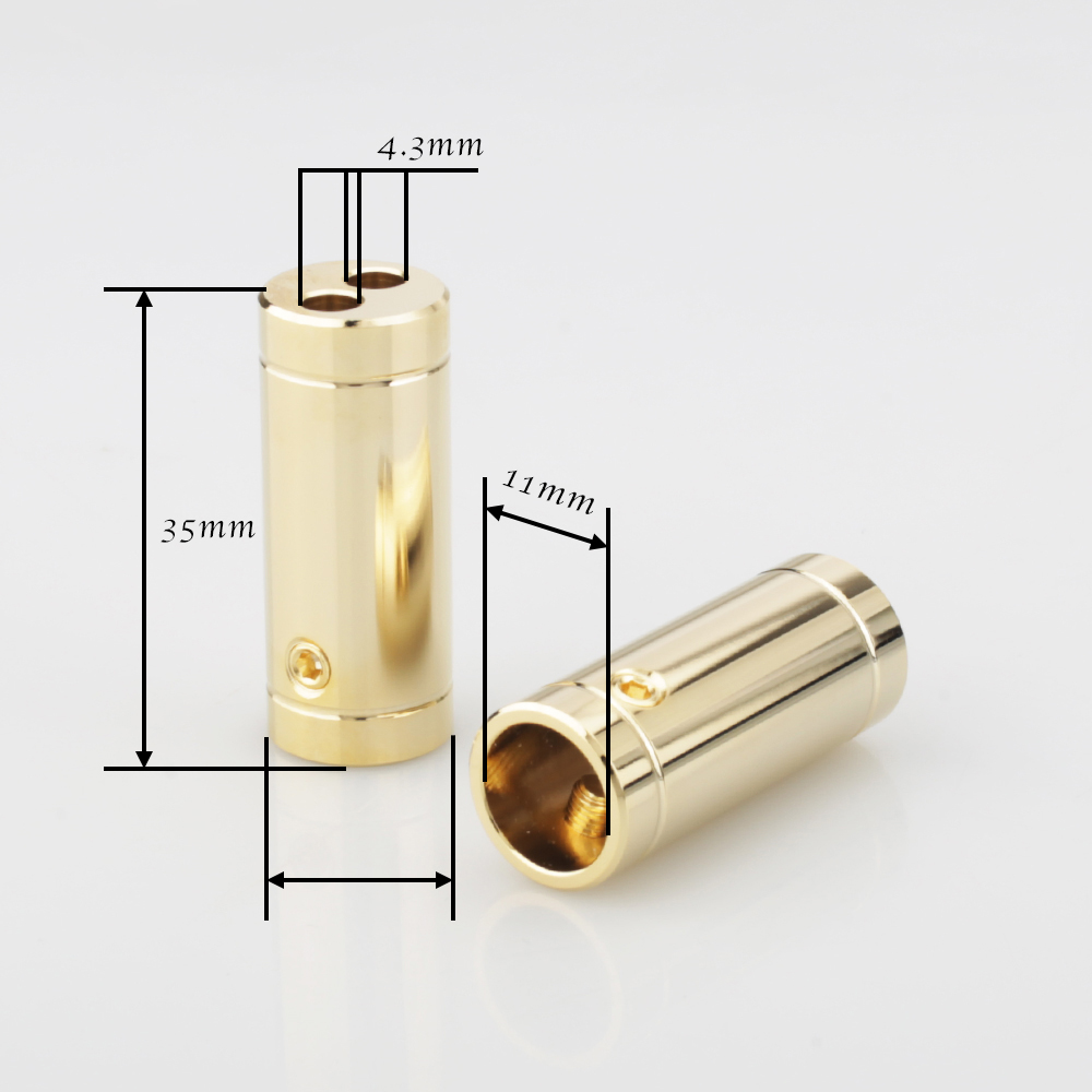 4 pcs Chrome/Gold Plated Speak - Audio Splitter Y review and price