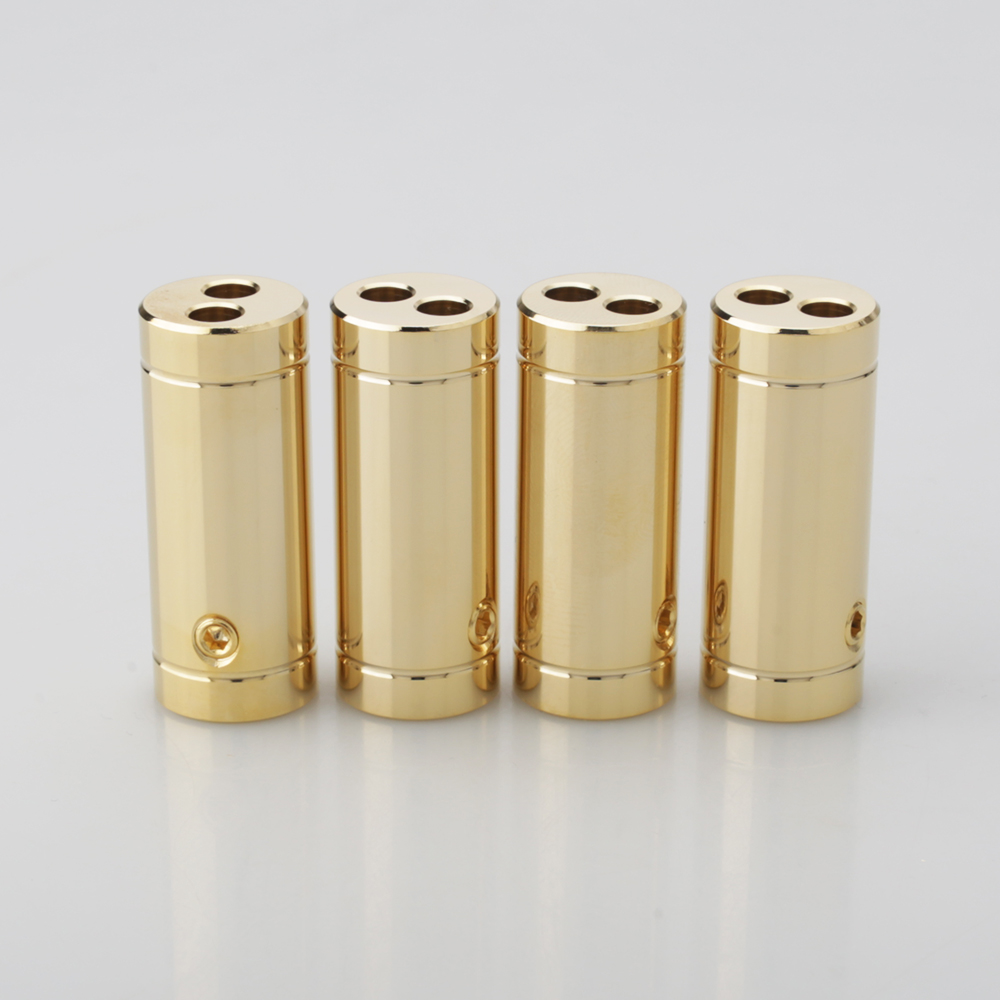 4 pcs Chrome/Gold Plated Speak - Audio Splitter Y review and price