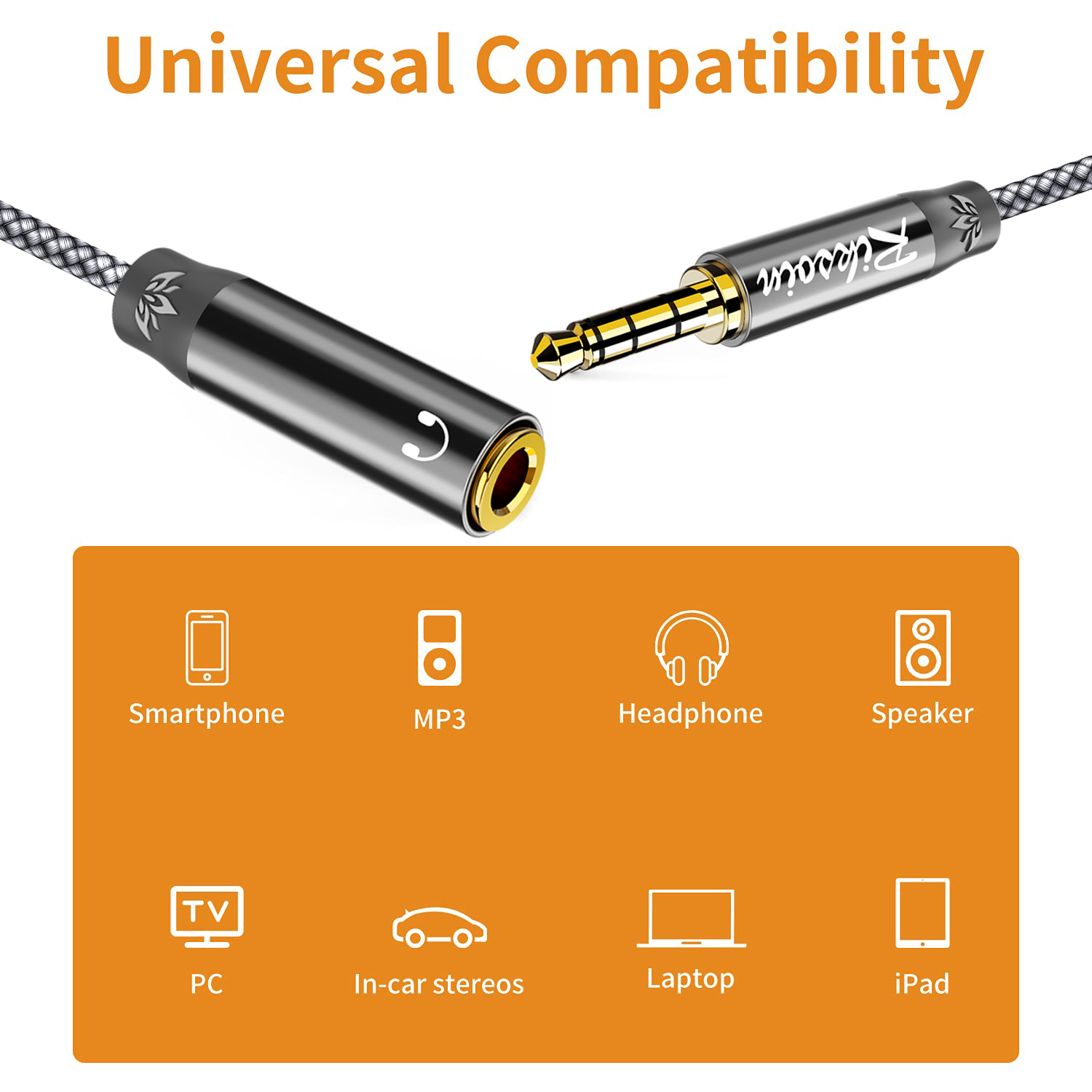 Riksoin 3.5mm Headphone Extens - Cable Extension 3.5 review and price