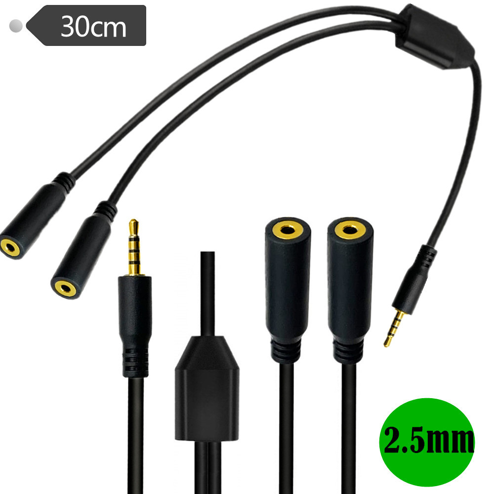 Gold Plated 4 Pole  2.5mm Male - Audio Splitter Y review and price