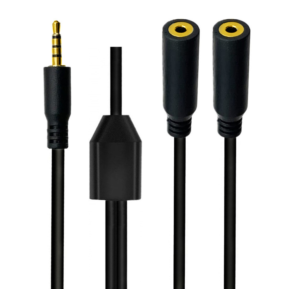 Gold Plated 4 Pole  2.5mm Male - Audio Splitter Y review and price