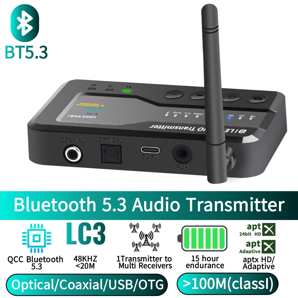 Bluetooth 5.3 Audio Transmitte - Bluetooth Adapter Receiver review and price