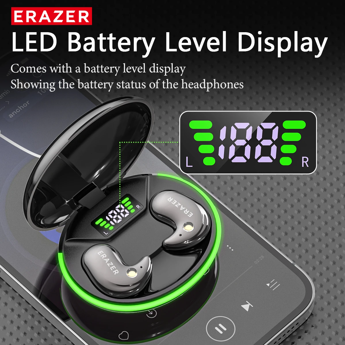 EARZER XF58 In-Ear Bluetooth H - Earbuds Charging Case review and price