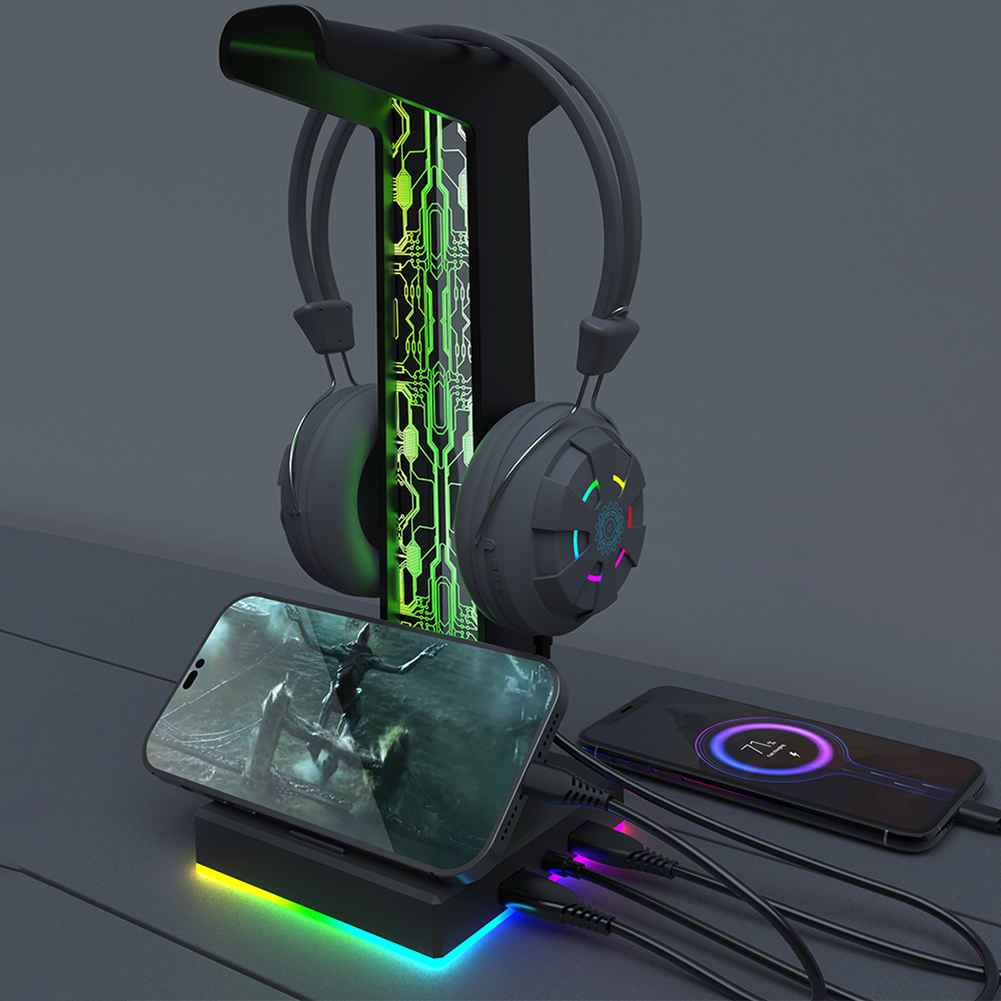RGB Gaming Headphone Stand Dua - Gaming Headset Rgb review and price